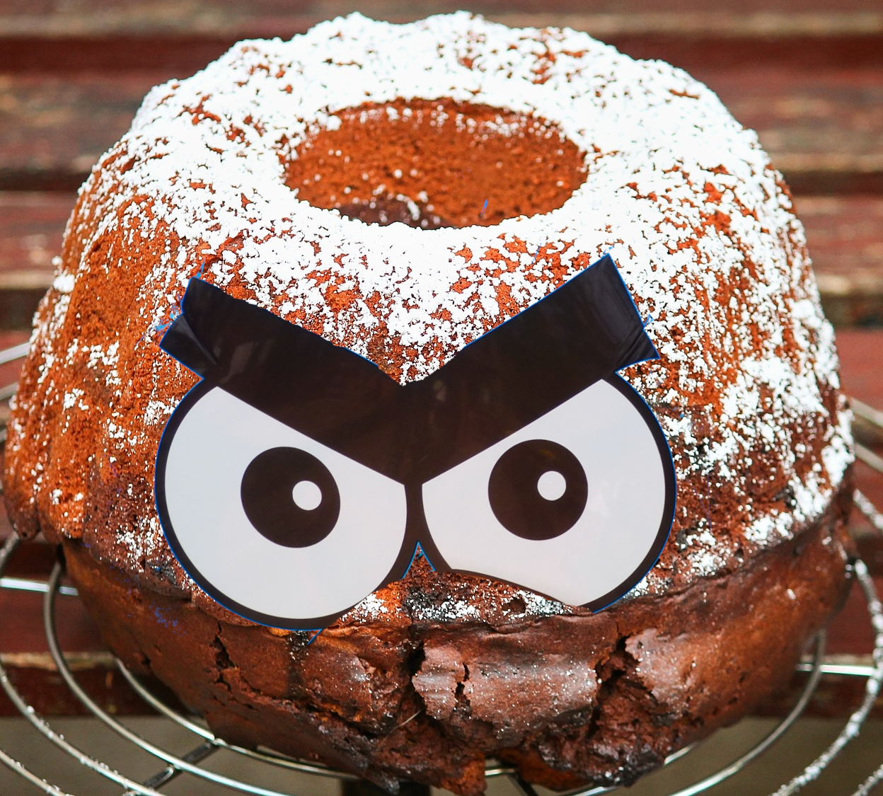 angry cake