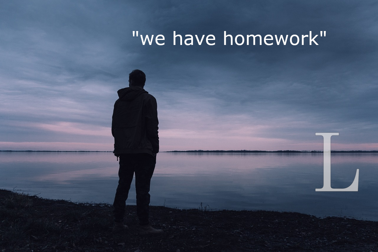 a meme about homework