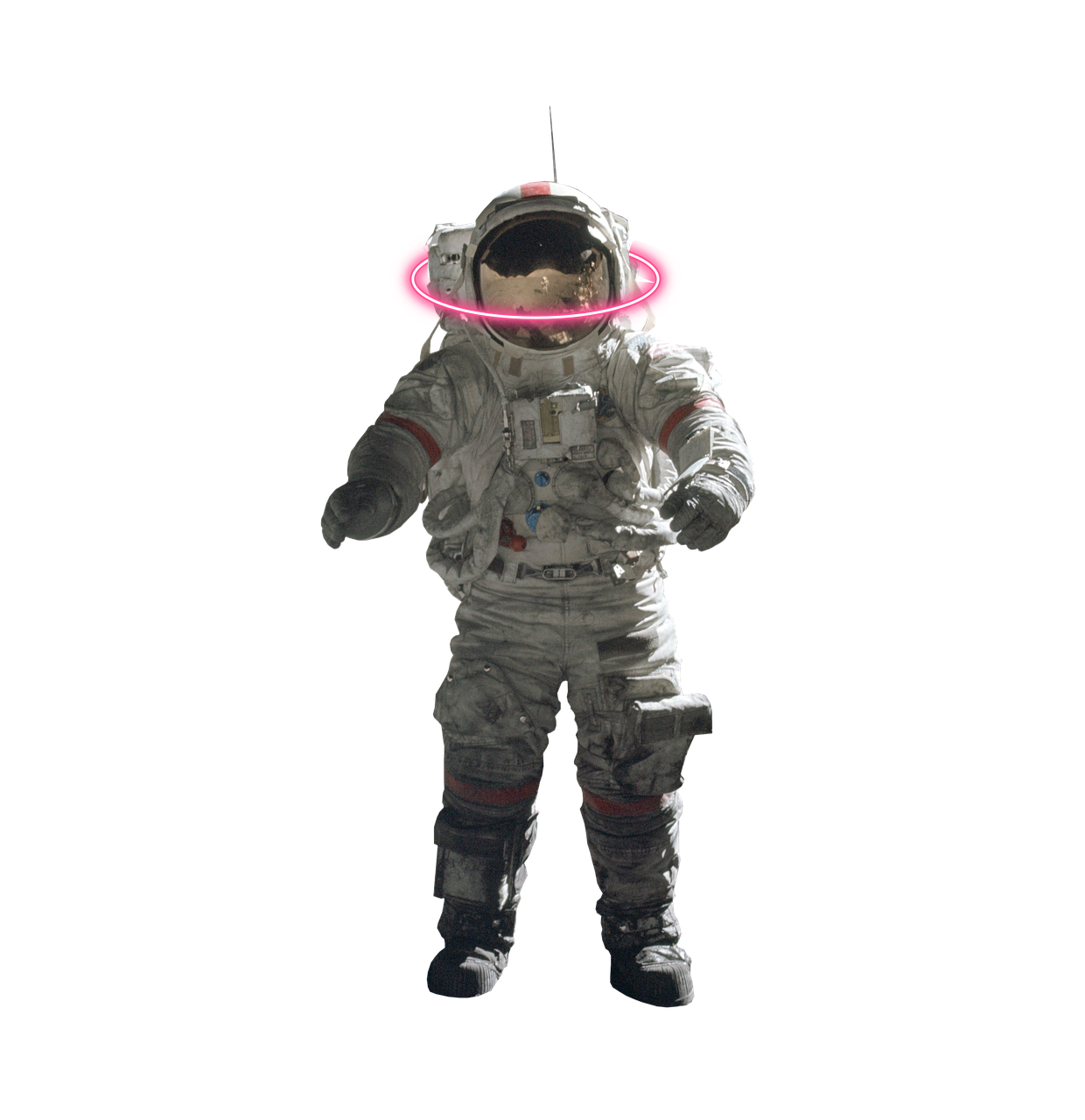 just an astronaut with ring around helmet