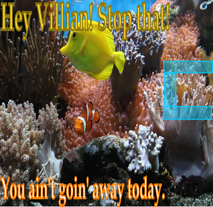 meme of angry fish