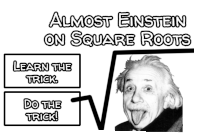 image link to Einstein square root app